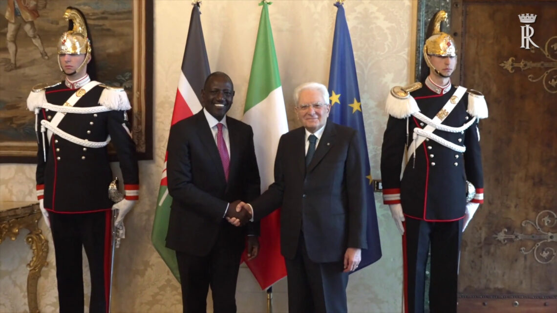 Mattarella riceve il presidente del Kenya William Samoei Ruto Mattarella riceve il presidente del Kenya William Samoei Ruto