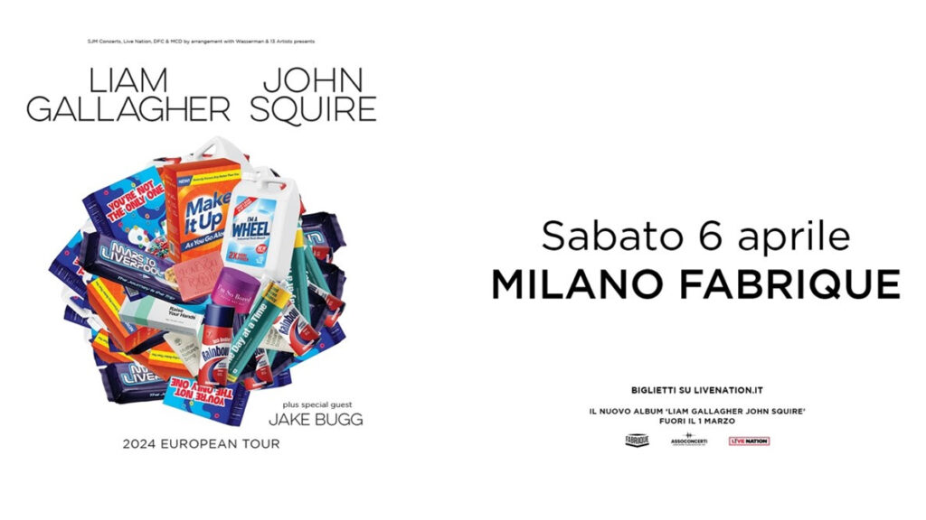 Farà tappa al Fabrique di Milano, il 6 aprile, il primo tour europeo di Liam Gallagher, frontman degli Oasis, e John Squire, chitarrista degli Stone Roses.