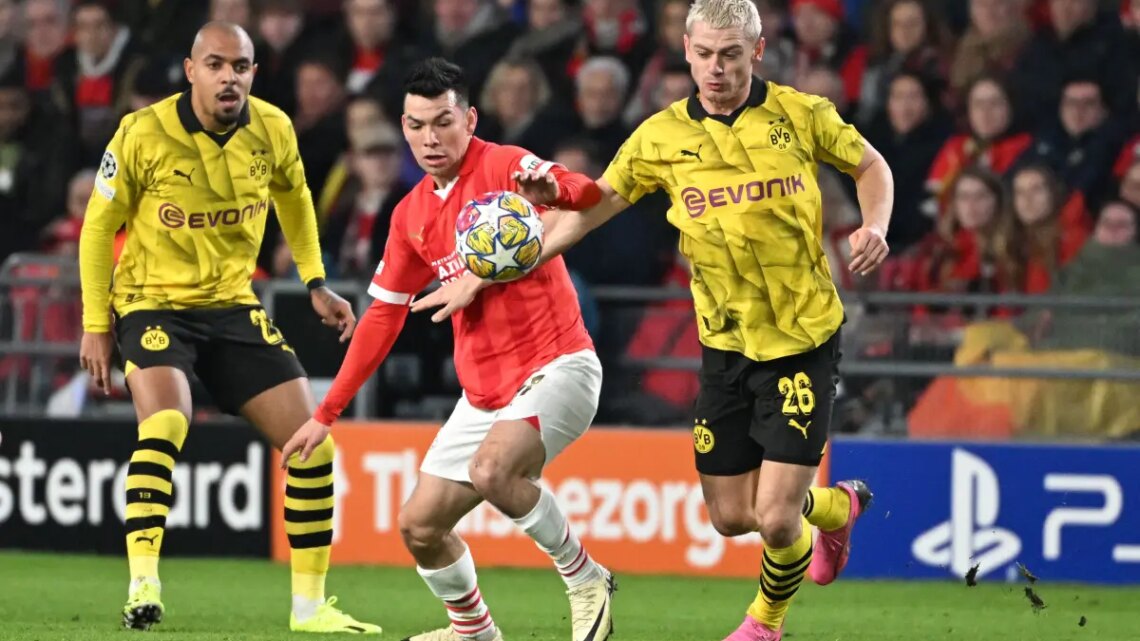 De Jong risponde a Malen, Psv-Borussia Dortmund 1-1 De Jong risponde a Malen, Psv-Borussia Dortmund 1-1