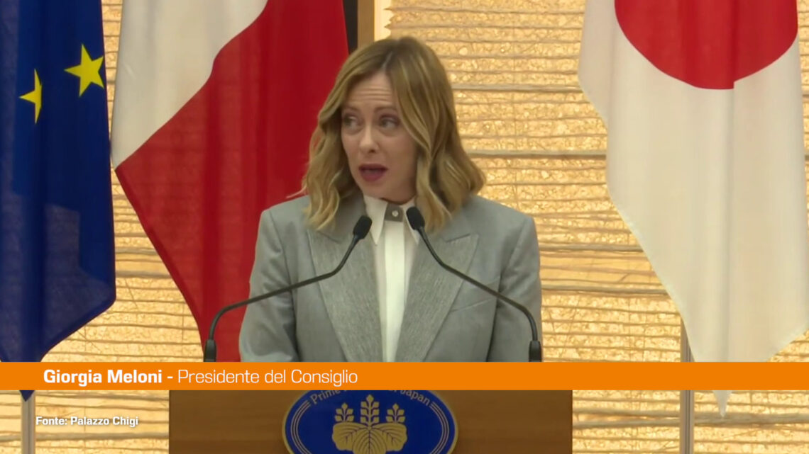 Meloni “In forte crescita collaborazione Italia-Giappone” Meloni “In forte crescita collaborazione Italia-Giappone”