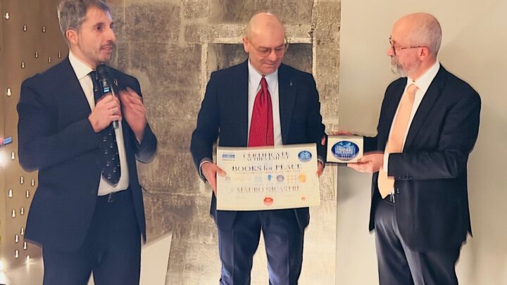 Premio Internazionale “Books for Peace 2024 – Special Edition Digital Prize” conferito a Mauro Nicastri, presidente della fondazione AIDR