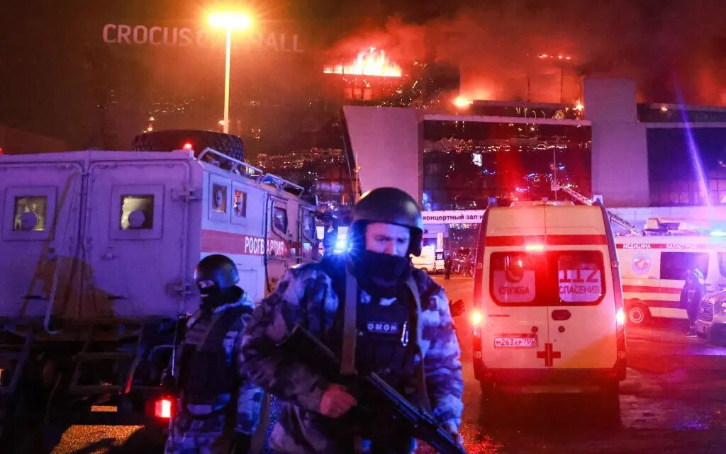 Attentato in una sala concerti a Mosca, Cremlino annuncia arresto responsabili Attentato in una sala concerti a Mosca, Cremlino annuncia arresto responsabili