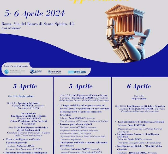 Intelligenza Artificiale: rischi e opportunità nella professione forense europea Intelligenza Artificiale: rischi e opportunità nella professione forense europea