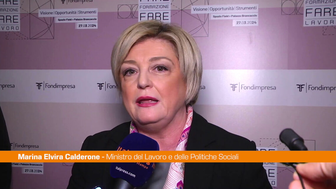 Calderone “Il futuro del lavoro passa dalla formazione” Calderone “Il futuro del lavoro passa dalla formazione”