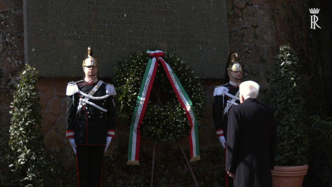 Mattarella alle Fosse Ardeatine per l’80° anniversario dell’eccidio Mattarella alle Fosse Ardeatine per l’80° anniversario dell’eccidio