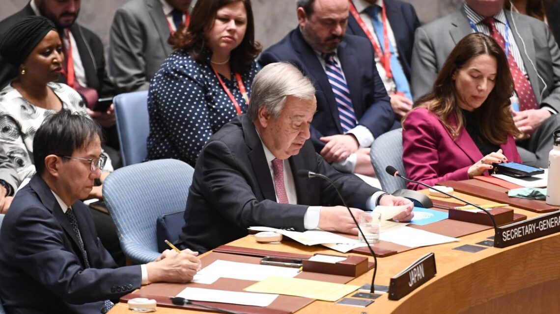 Guterres “In Medio Oriente pericolo reale di un conflitto devastante” Guterres “In Medio Oriente pericolo reale di un conflitto devastante”