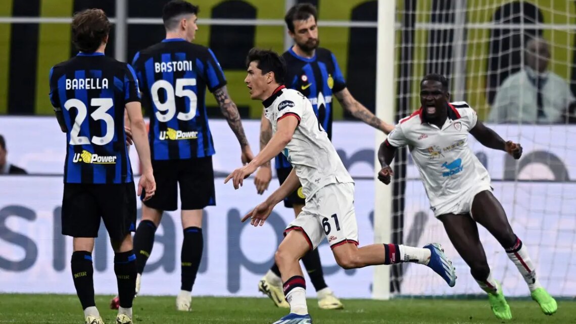 Il Cagliari non si arrende e ferma l’Inter sul 2-2 Il Cagliari non si arrende e ferma l’Inter sul 2-2