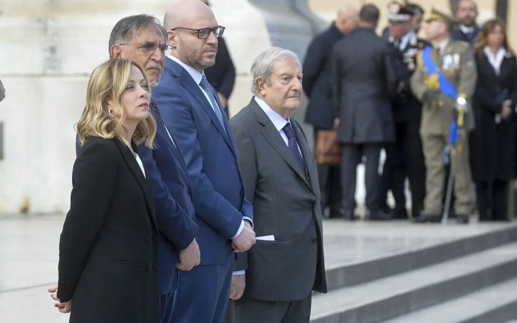 25 Aprile, Meloni “Fine del fascismo pose basi per ritorno a democrazia” 25 Aprile, Meloni “Fine del fascismo pose basi per ritorno a democrazia”