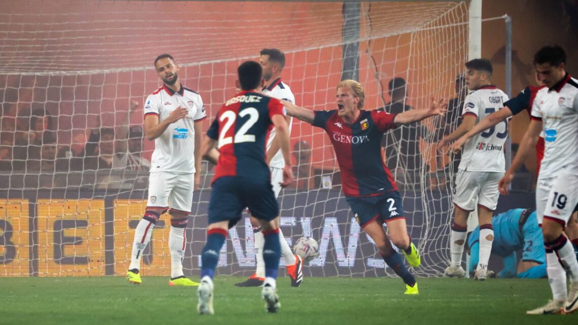 Il posticipo va al Genoa, Cagliari battuto 3-0 Il posticipo va al Genoa, Cagliari battuto 3-0