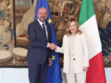 Michel incontra Meloni a Palazzo Chigi