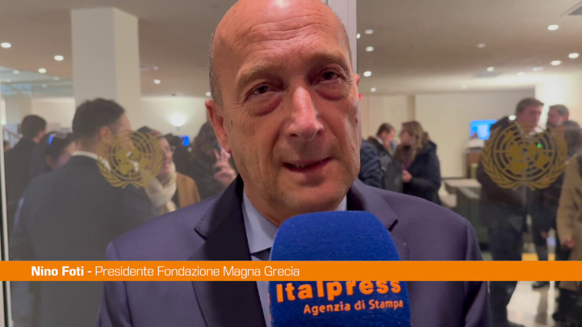 Foti “Celebriamo all’Onu i 40 anni della Fondazione Magna Grecia” Foti “Celebriamo all’Onu i 40 anni della Fondazione Magna Grecia”