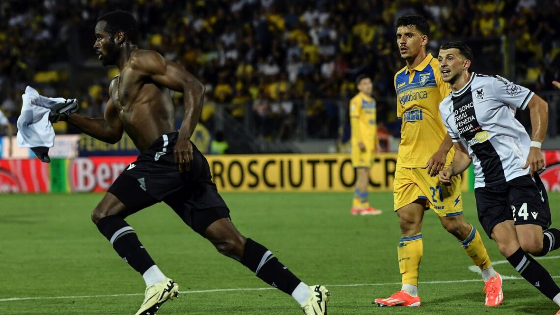 L’Udinese vince e si salva, Frosinone in serie B L’Udinese vince e si salva, Frosinone in serie B