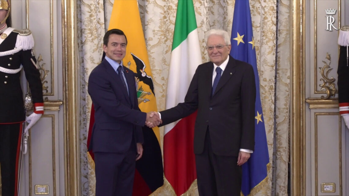 Mattarella riceve il Presidente dell’Ecuador Mattarella riceve il Presidente dell’Ecuador