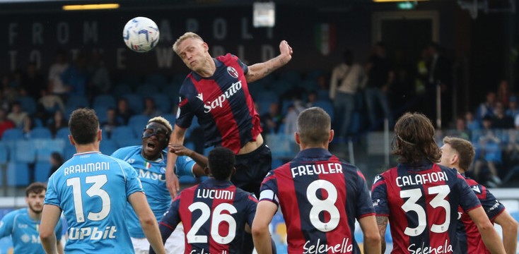 Serie A, al Maradona il Bologna vince ancora e il posto Champions è in cascina