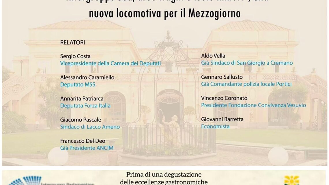 Il Sud prima di tutto: il convegno a Villa Signorini dell’intergruppo Sud, Aree fragili e Isole minori Il Sud prima di tutto: il convegno a Villa Signorini dell’intergruppo Sud, Aree fragili e Isole minori