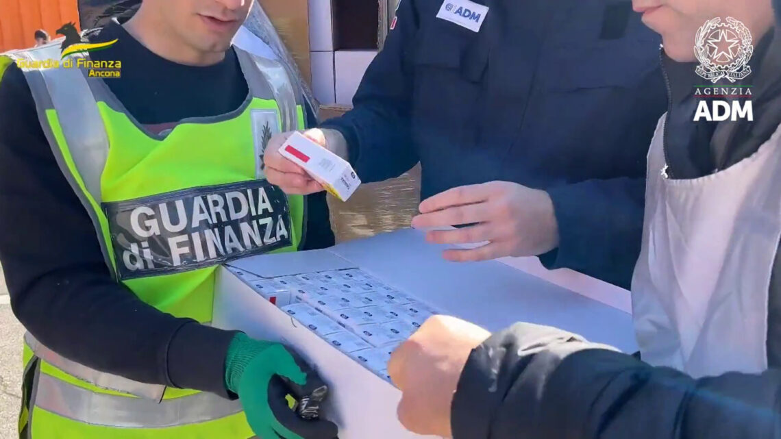 Sequestro record ad Ancona di medicinali privi di autorizzazioni Sequestro record ad Ancona di medicinali privi di autorizzazioni