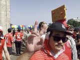 Italiani e svizzeri colorano Berlino prima del match