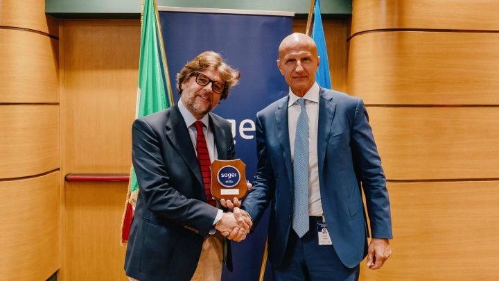 Visita in Sogei del Presidente della V Commissione Finanze Onorevole Marco Osnato