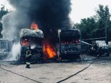 Paura a S.Anastasia: bruciano due Tir