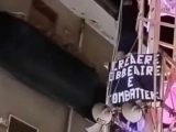Striscione fascista ai Gigli di Brusciano