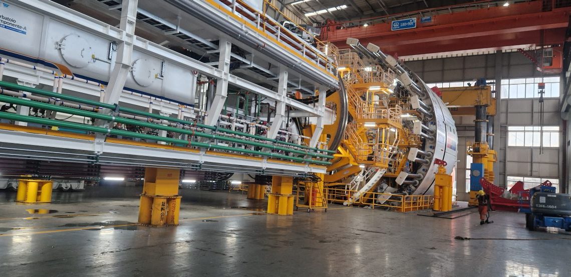 Arriva a Salerno la più grande TBM di Webuild in Europa Arriva a Salerno la più grande TBM di Webuild in Europa