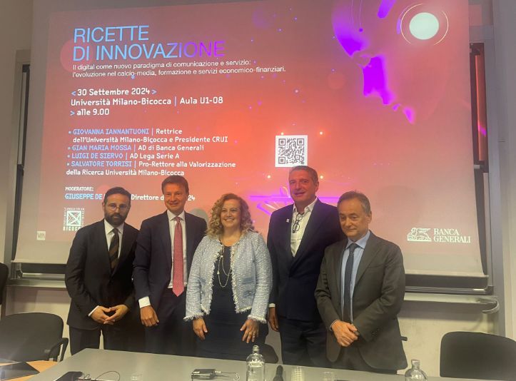 Banca Generali, Bicocca e Lega Serie A al lavoro per l’innovazione Banca Generali, Bicocca e Lega Serie A al lavoro per l’innovazione