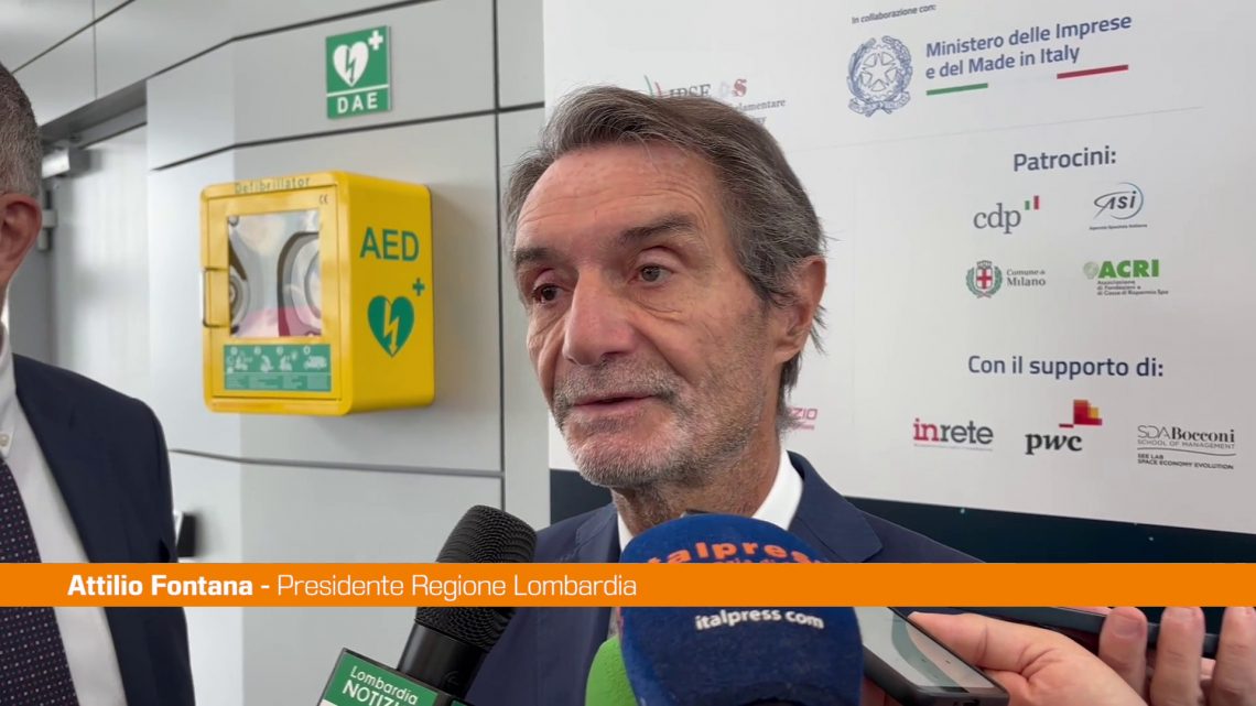 Fontana “Lombardia punto di riferimento per la space economy” Fontana “Lombardia punto di riferimento per la space economy”