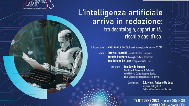 L’intelligenza artificiale in redazione: incontro a Pompei