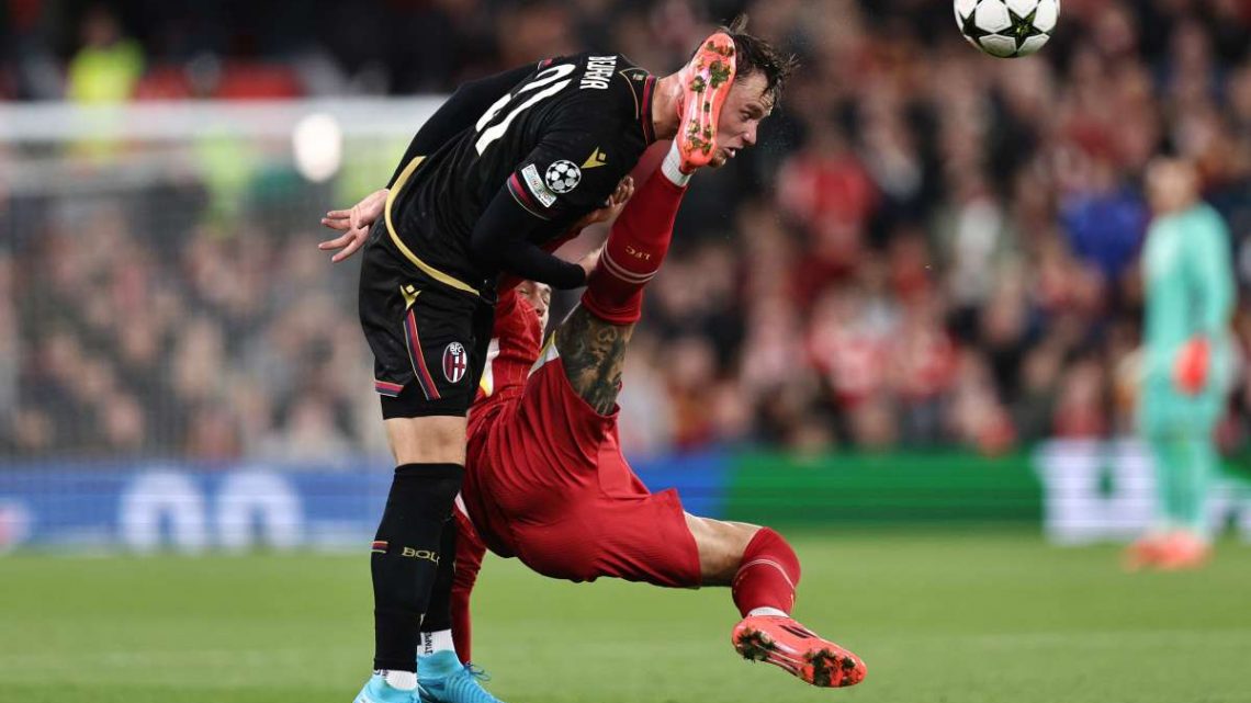 Liverpool-Bologna 2-0, Mac Allister e Salah in gol Liverpool-Bologna 2-0, Mac Allister e Salah in gol