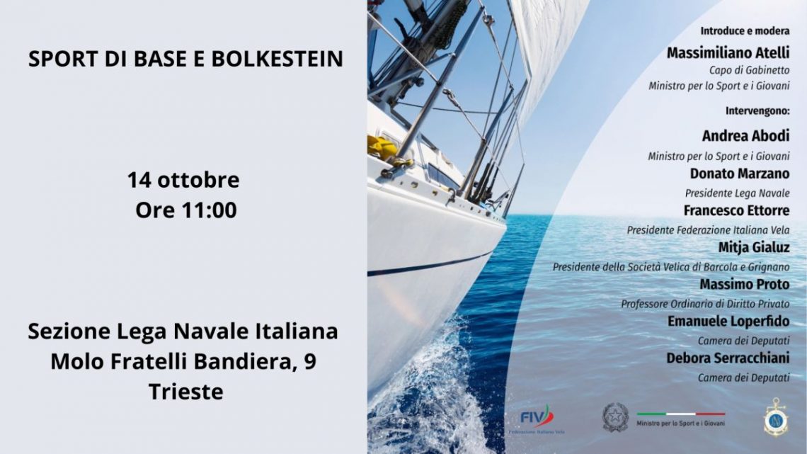 “Sport di Base e Bolkestein”, incontro a Trieste il 14 ottobre “Sport di Base e Bolkestein”, incontro a Trieste il 14 ottobre