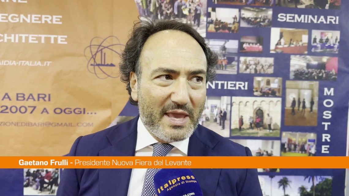 Fiera del Levante, Frulli “Settori strategici per nuove specializzate” Fiera del Levante, Frulli “Settori strategici per nuove specializzate”