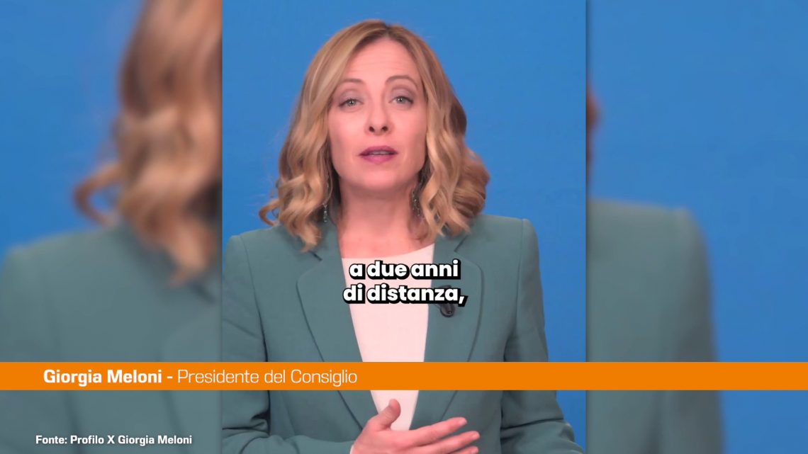 Meloni “Soddisfatta per i traguardi dei primi due anni di Governo” Meloni “Soddisfatta per i traguardi dei primi due anni di Governo”