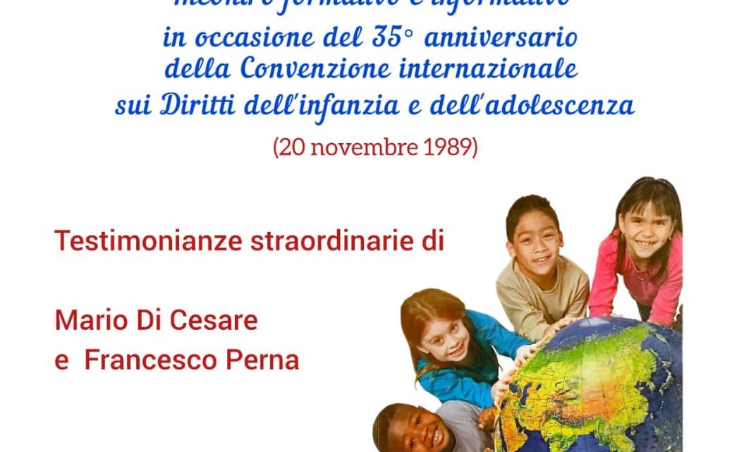 Giornata dell’infanzia: da oggi incontri in tutta Italia Giornata dell’infanzia: da oggi incontri in tutta Italia