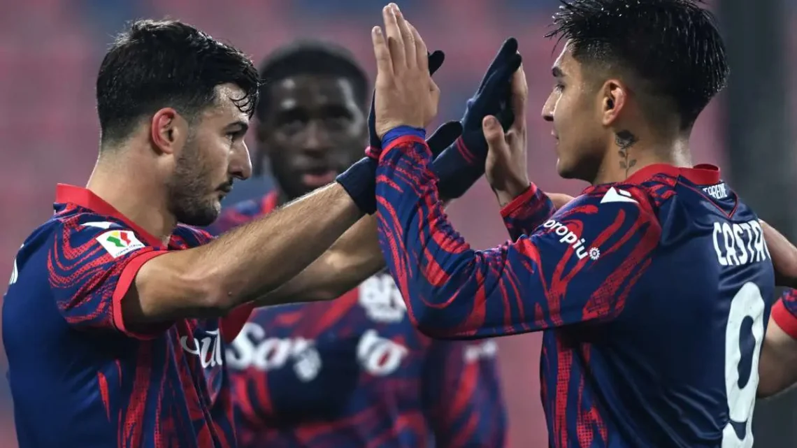 Bologna ai quarti di Coppa Italia, Monza travolto 4-0 Bologna ai quarti di Coppa Italia, Monza travolto 4-0