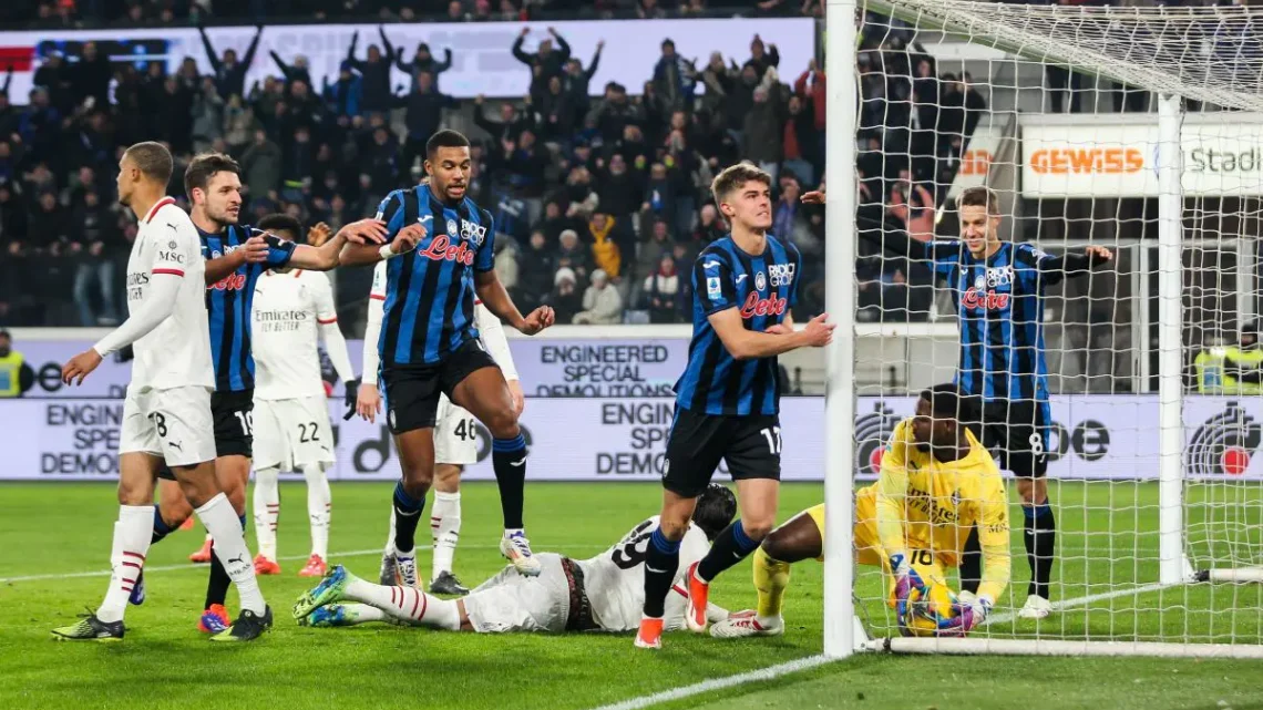 Milan battuto 2-1, l’Atalanta suona la nona e va in testa Milan battuto 2-1, l’Atalanta suona la nona e va in testa
