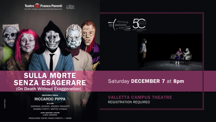 Malta: l’emozionante spettacolo teatrale “Sulla morte senza esagerare” sbarca a La Valletta