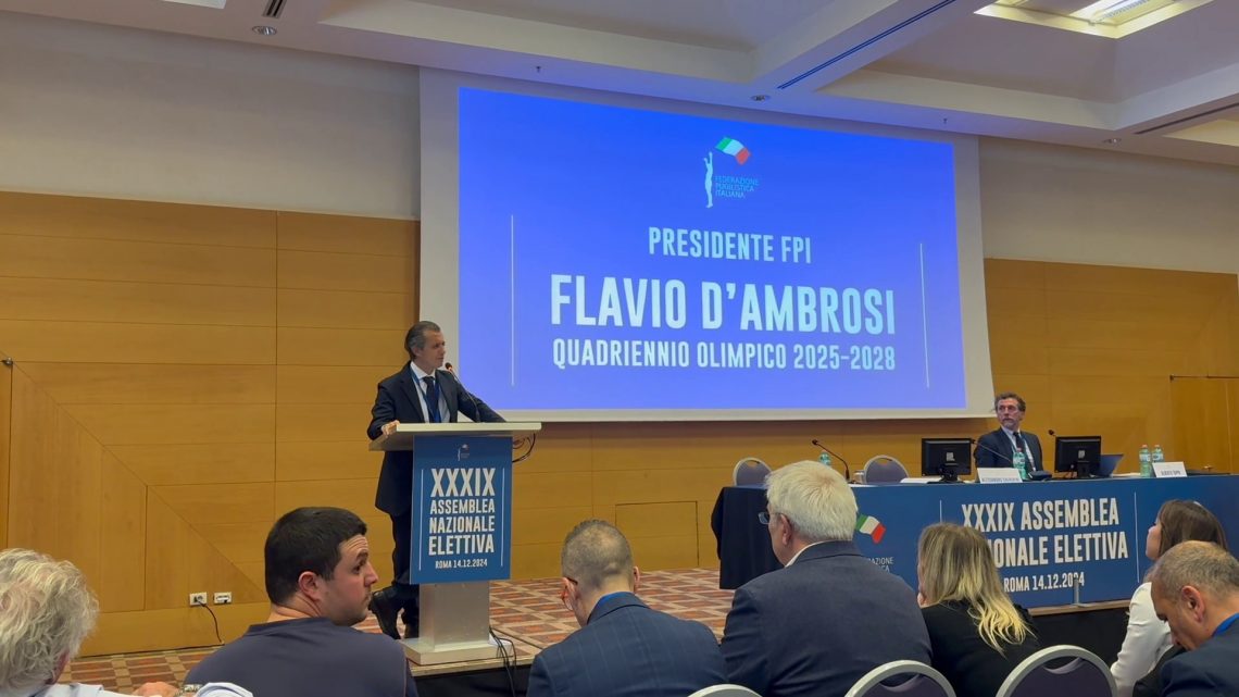 D’Ambrosi rieletto presidente della Fpi “Priorità è l’unità” D’Ambrosi rieletto presidente della Fpi “Priorità è l’unità”