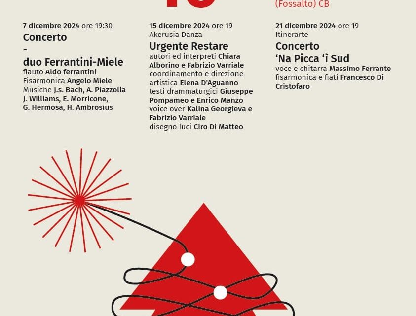 “Natale a Fossalto”: musica, danza e teatro per vivere insieme la magia delle feste