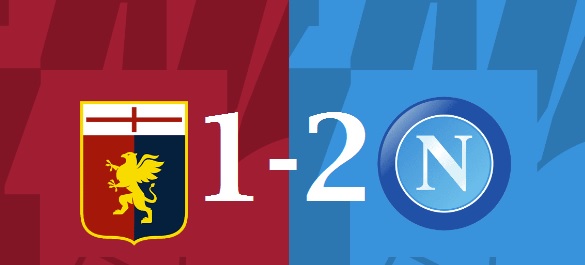 Serie A, un Napoli di qualità prima e sofferenza poi vince a Genova