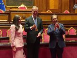 La visita dei Reali di Spagna in Senato, le immagini