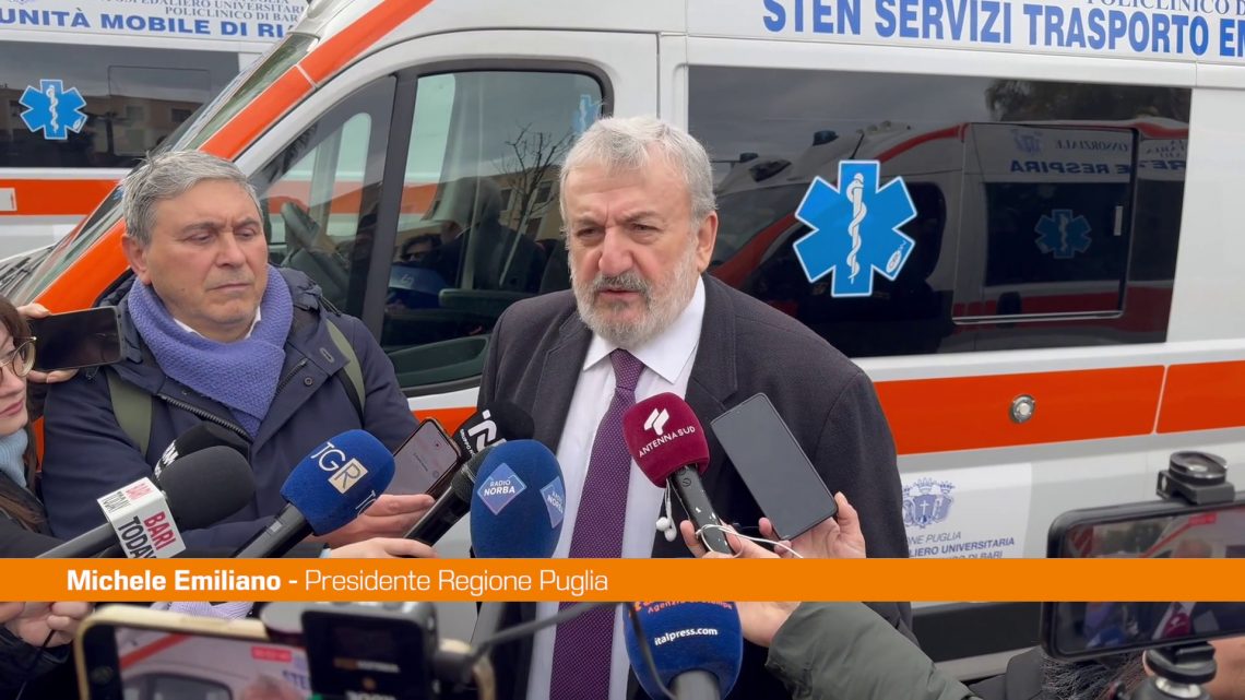 Emiliano “Governo Meloni ha preso 60 milioni dalla Puglia” Emiliano “Governo Meloni ha preso 60 milioni dalla Puglia”