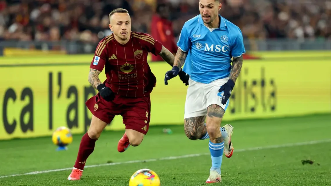 Roma-Napoli 1-1, nel recupero Angelino risponde a Spinazzola Roma-Napoli 1-1, nel recupero Angelino risponde a Spinazzola