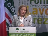 Meloni “Serve una nuova alleanza tra imprese e lavoratori”