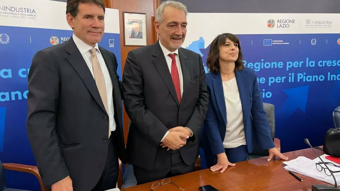 Regione Lazio e Unindustria insieme per il nuovo Piano industriale Regione Lazio e Unindustria insieme per il nuovo Piano industriale