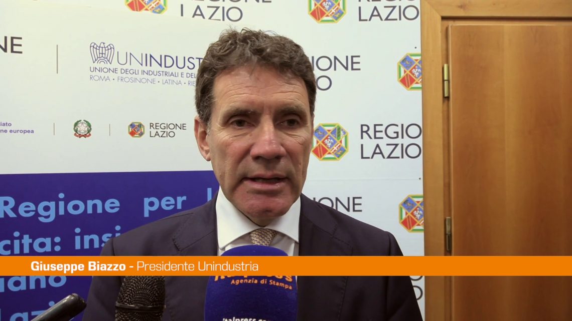 Biazzo (Unindustria) “Vogliamo facilitare investimenti nel Lazio” Biazzo (Unindustria) “Vogliamo facilitare investimenti nel Lazio”
