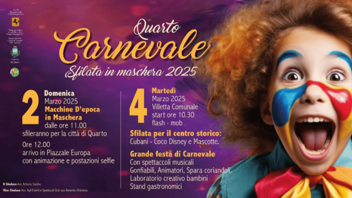 Carnevale a Quarto. Sfilata d’epoca in maschera