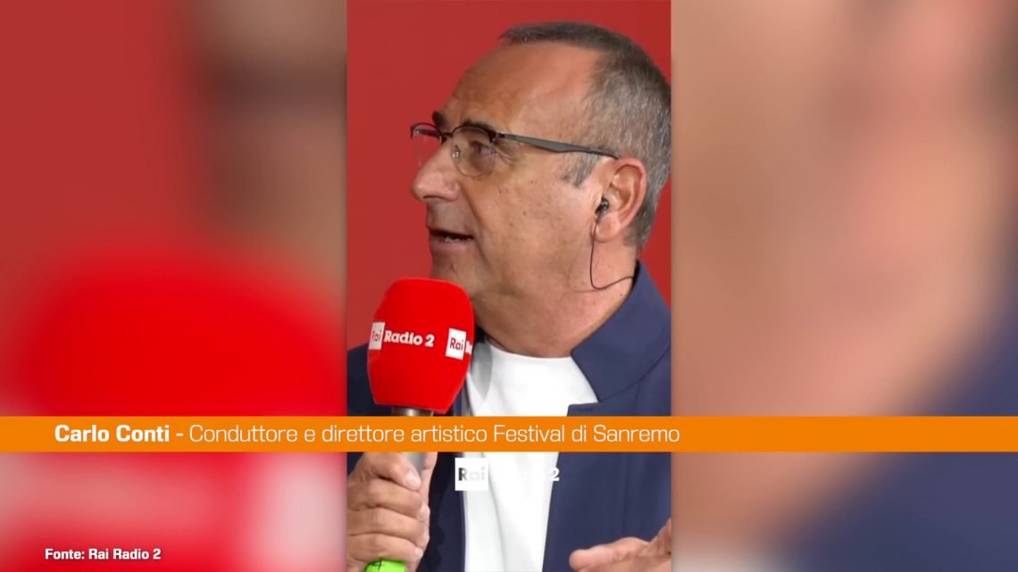 Sanremo, Carlo Conti canta a Rai Radio 2 il suo singolo del 1985 Sanremo, Carlo Conti canta a Rai Radio 2 il suo singolo del 1985