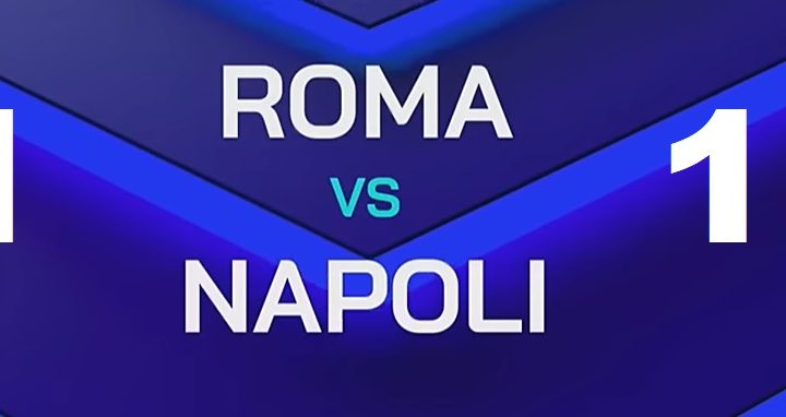 Roma-Napoli, e’ pari all’olimpico e il Napoli non allunga