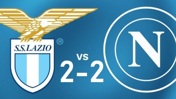 Serie A, il Napoli continua a pareggiare con la Lazio e’ 2-2
