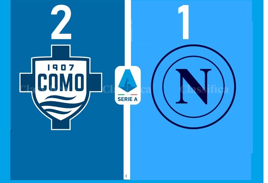 A Como il Napoli cade e cede il primato, Conte non cerca alibi